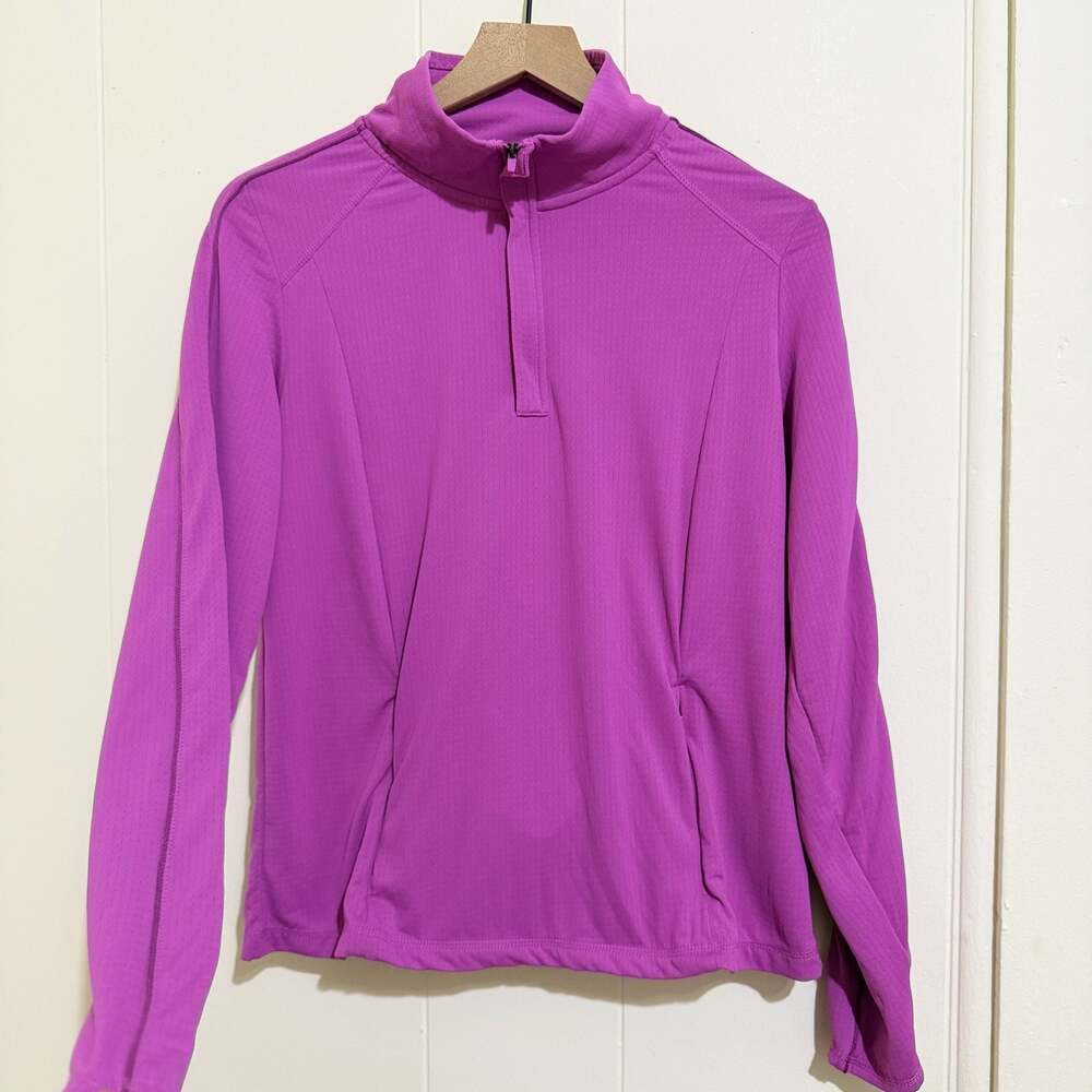 Mondetta Women's Performance Quarter-Zip Active Pullover with Thumbholes L